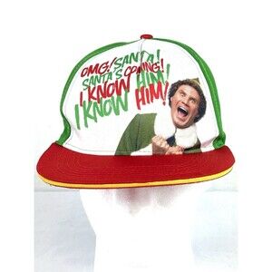 Buddy The Elf Ball Cap “Santa I Know Him!” Snap Back Hat
